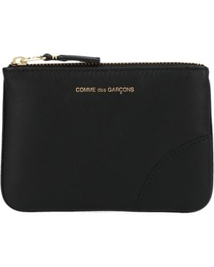 Comme des Garçons Wallet Logo Print Wallet - Black