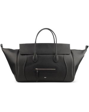 Celine Leather Tote Bag - Black