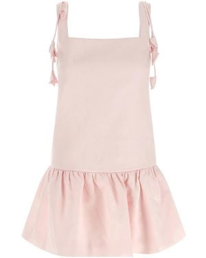 Self-Portrait Self Portrait Flower Taffetà' Dress - Pink