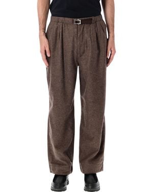 Nanamica Melton Belted Pant - Brown