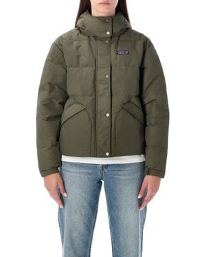 Patagonia Downdrift Recycled Down Jacket With Removable Hood - Green