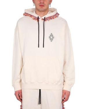 Marcelo Burlon Marcelo Burlon County Of Milan Fringes Sweatshirt - White