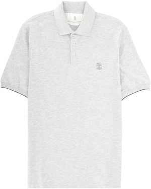 Brunello Cucinelli Polo With Logo - White
