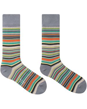 Paul Smith Sock Signature Strp - Green