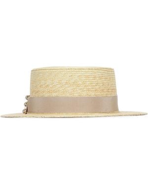 Roger Vivier Tres Vivier Hat - Natural