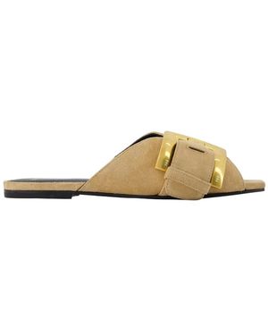 Balmain Anthem Sandals - Metallic