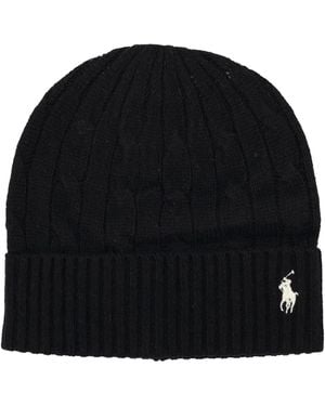 Polo Ralph Lauren Cap With Logo - Black