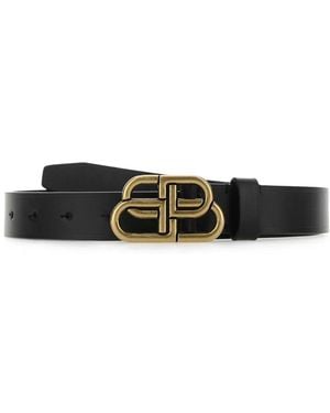 Balenciaga Bb Thin Belt 25 - White