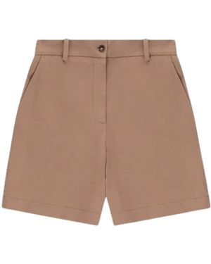 Circolo 1901 Cotton Shorts - Brown