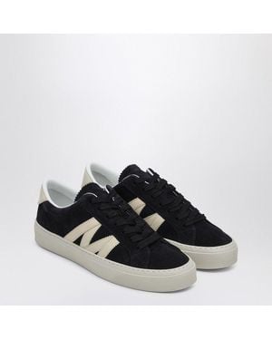 Moncler Midnight Suede Monaco 2 Trainers - Black