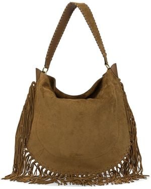 Isabel Marant "Oskan Hobo Soft" Medium Shoulder Bag - Brown