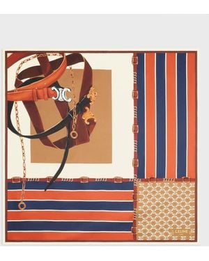 Celine Silk 90X90 Square - Orange