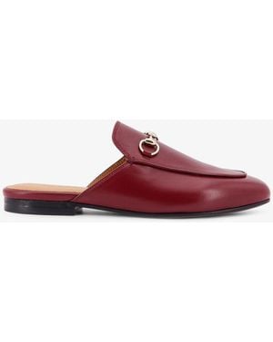 Gucci Princetown Leather Slipper - Red