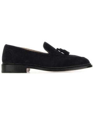 Tricker's Suede Elton Loafers - Black