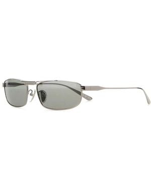 Balenciaga Tag 3.0 Rectangle Sunglasses - White