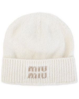 Miu Miu Mohair Hat - White