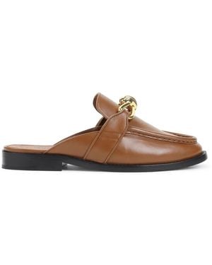 Bottega Veneta New Amber Astaire Calf Leather Loafers - Brown