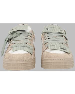 Off-White c/o Virgil Abloh Multicolour Suede-Blend Low-Top Trainers