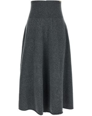 Extreme Cashmere 'N°388 Ease' Skirt - Grey