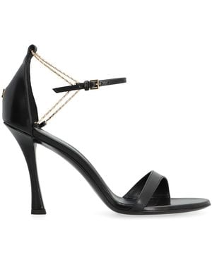 Givenchy Liquid Leather Sandals - Black