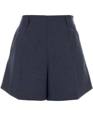 Givenchy High Waisted Shorts - Blue