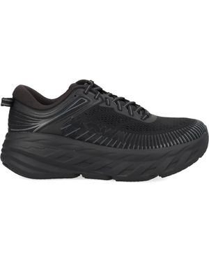 Hoka One One Textile Synthetic Trainers - Black