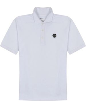 Philipp Plein Polo With Logo Patch - White