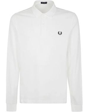 Fred Perry The Long Sleeve Fp Shirt - White