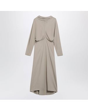 TOTEME Fawn Slouch Waist Long Dress - Natural