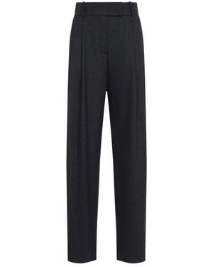 Giorgio Armani Swamp Wool Trousers - Black