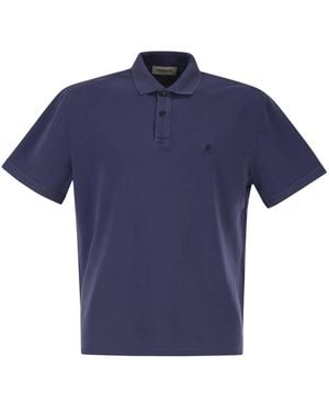 Premiata Polo Shirt With A Logo On The Chest - Blue