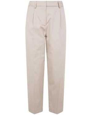 DR. HOPE Elastic Waist Pants - Natural