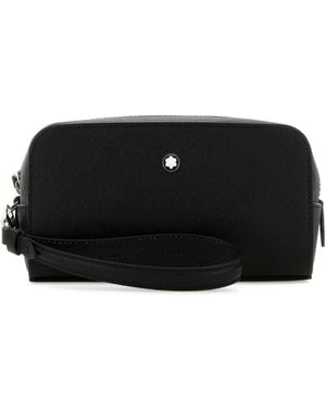 Montblanc Sartorial Small Clutch Washbag - Black
