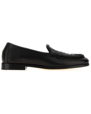 Bottega Veneta Leather Silenzio Loafers - Black