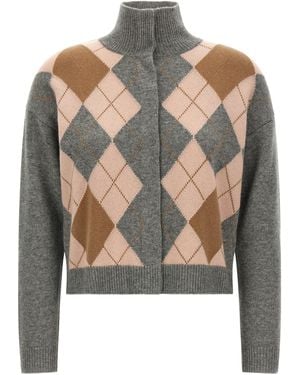 Max Mara 'Pacche' Cardigan - Grey