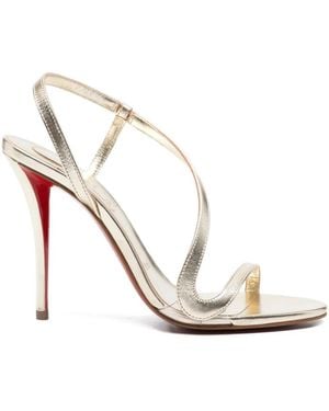 Christian Louboutin Rosa Z Leather Sandals - White