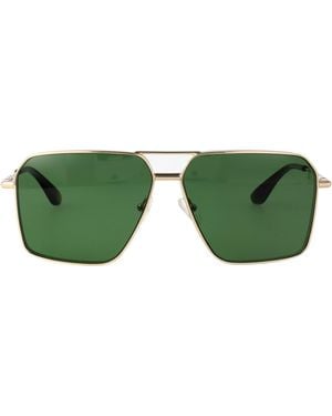 McQueen Metal Sunglasses - Green