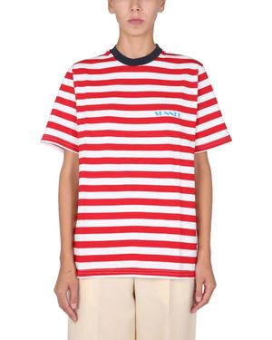 SUNNEI X ELEONORA BONUCCI T-Shirt With Mini Logo - Red