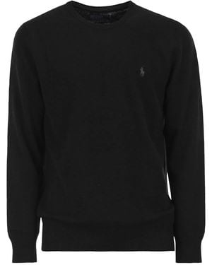Polo Ralph Lauren Wool Crew Neck Jumper - Black