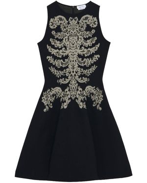 McQueen Jacq Vlm Mini Dress - Black