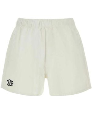 Bode Cotton Bermuda Shorts - White