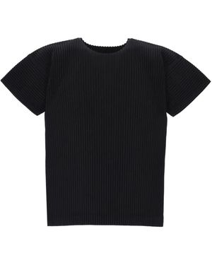HOMME PLISSÉ Homme Pliss㉠Issey Miyake Short-Sleeve T-Shirt - Black