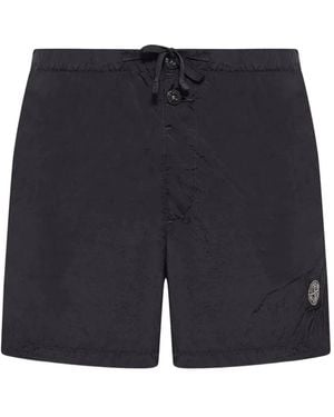 Stone Island Adjustable Drawstring Swimsuit - Blue