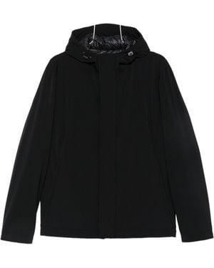 Herno Polyester Elastane Bomber Jacket - Black