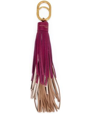 Gianni Chiarini Nappa Charm Keychain - Purple