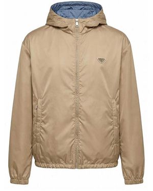 Prada Re-Nylon Blouson Jacket - Natural