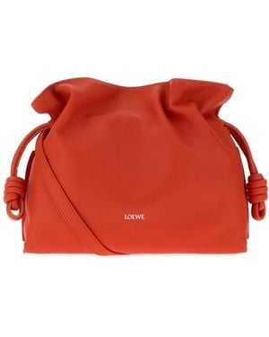 Loewe Flamenco Clutch Medium - Red