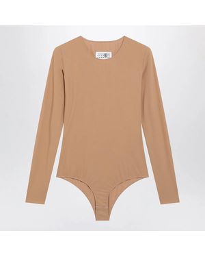 MM6 by Maison Margiela Skin-Tone Bodysuit - Natural
