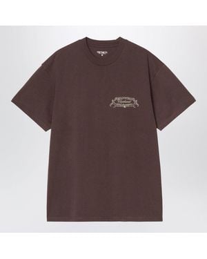 Carhartt Chez Wip Palisander Cotton Tshirt - Brown