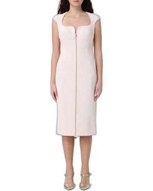 Elisabetta Franchi Double Stretch Crepe Dress - Pink